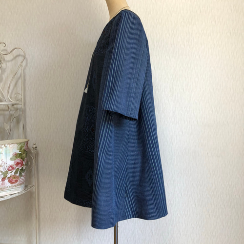 着物リメイク 紬のチュニック チュニック アトリエかのこ 通販
