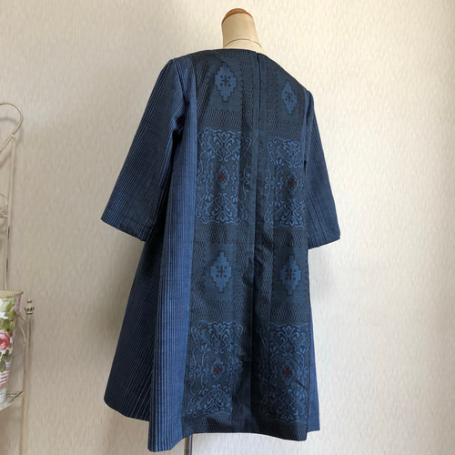 着物リメイク 紬のチュニック チュニック アトリエかのこ 通販