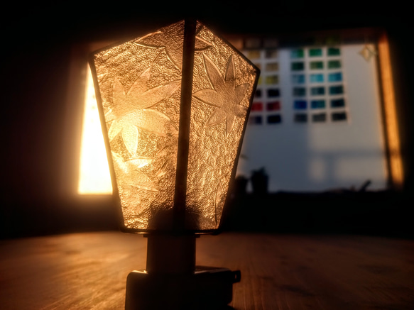 ランプガラス硝子作家一点もの【寅】ハンドメイド