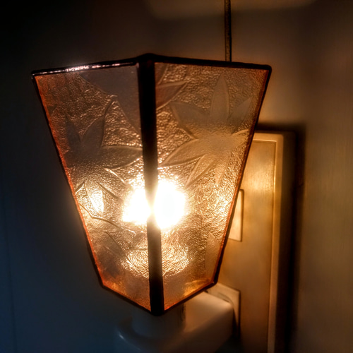 おやすみライト＊昭和型板ガラス