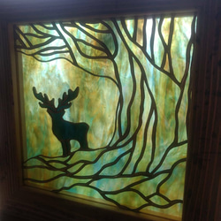 ステンドグラスのパネル〜great forest〜 2枚目の画像