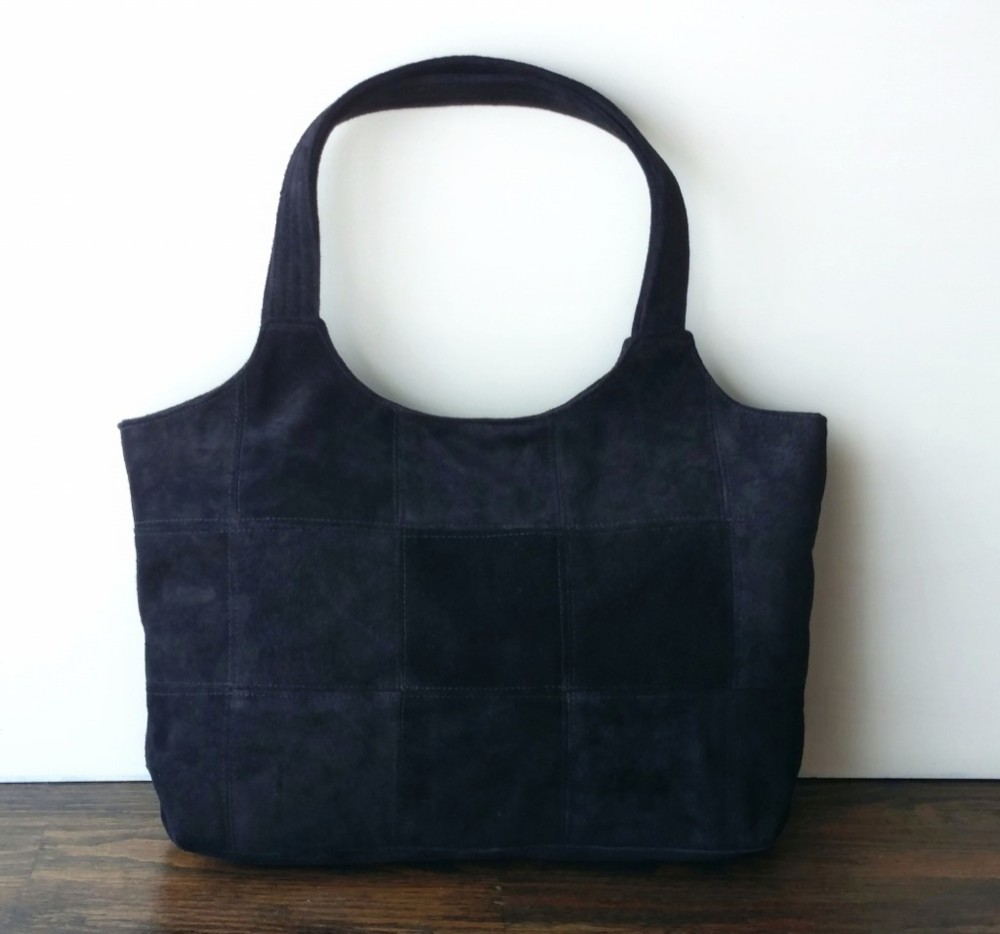 ピッグスエードの手提げ (M)  オールブラック 8,378円