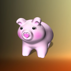 定制小豬配飾套裝 Beautiful Pig（氟橡膠）手鍊和戒指 第5張的照片
