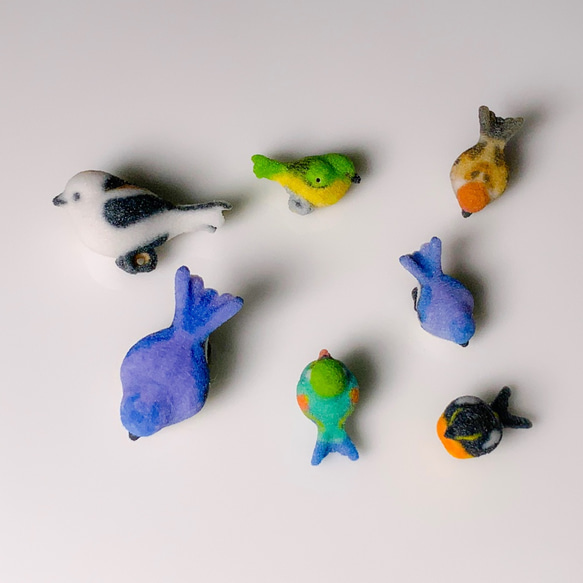 受注製作　チュンコスキー ウルトラミニ　小鳥色々 アソートパック 鳥さんブレスレット 5枚目の画像