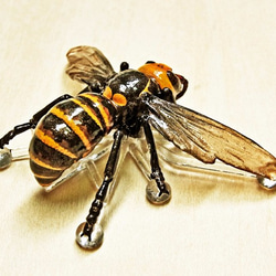 蜜蜂胸針“≒標本模型”大黃蜂色 第6張的照片
