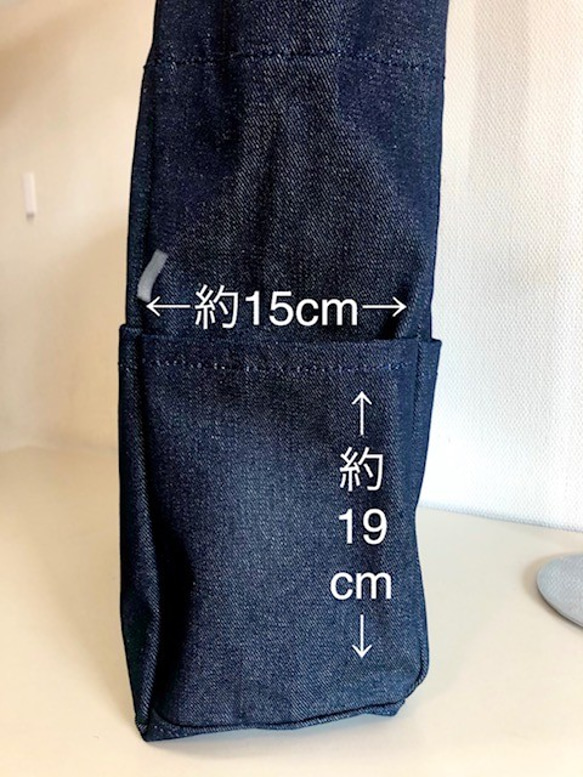 【satellite】デニムトートバッグ　「creema限定」 6枚目の画像