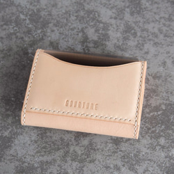 GOURTUREキーバッグ/入口のカード会員イタリアのなめした革の原色handtailor [GKW01] 2枚目の画像