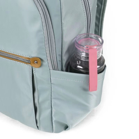 男女兼用の防水ナイロンレザーバックパック/トラベルバックパック/学生用バッグ - オプション4色 5枚目の画像