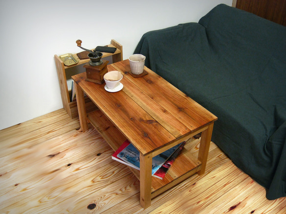 ローテーブル　無垢　木製　　コーヒーテーブル 杉無垢材COFFEE TABLE ローテーブル・リビングテーブル shiki