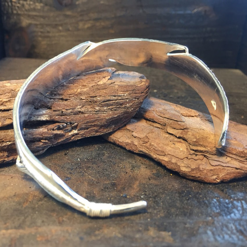 Feather Bangle(L) - フェザーバングル(L) バングル・リスト