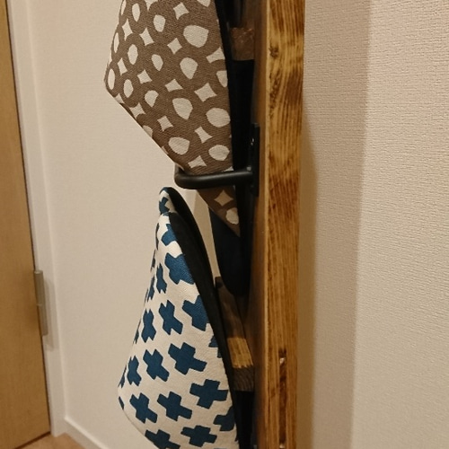 スリッパラック ホルダー 無垢 アイアン 玄関収納 スリッパラック