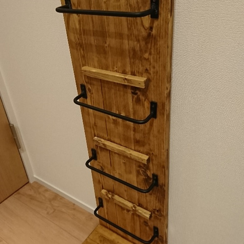 スリッパラック ホルダー 無垢 アイアン 玄関収納 スリッパラック