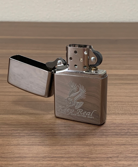 KEEP☆REAL ZIPPO ライター　LOGO入り. TYPE A 3枚目の画像