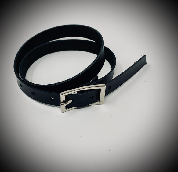 overlap bracelet オーバーラップブレスレット　BLACK  11mm 4枚目の画像