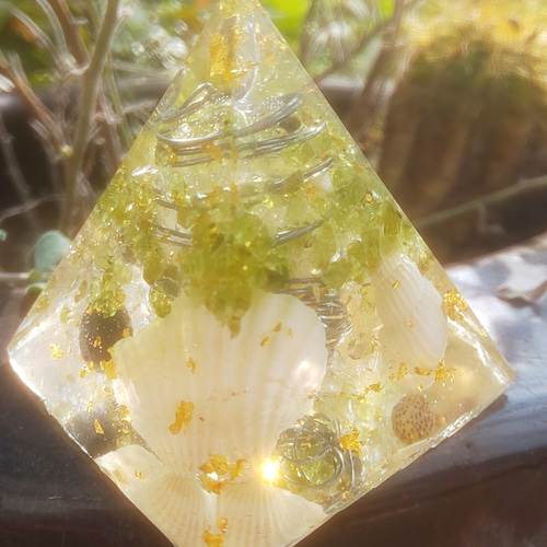 願いの叶う本物オルゴナイト＊ペリドット 天然石 KU'UMOMI 通販