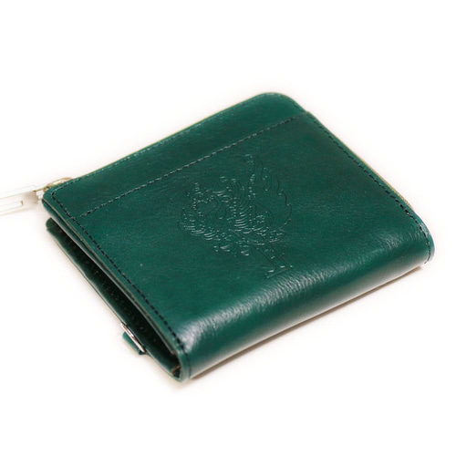 ミドルウォレット【フォレストグリーン】二つ折り財布　マルゴー　イタリアンレザー ミドルウォレット【フォレストグリーン】二つ折り財布マルゴー