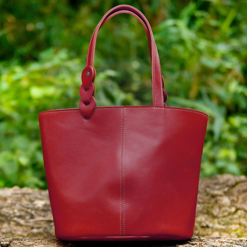 極美品 ＊ ADMJ レザー ウイング ハンド トートバッグ ボルドー クロコ型押し/牛革 ミニトートバッグ | A.D.M.J.公式オンラインストア