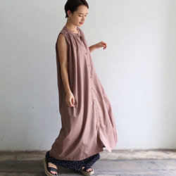 無袖襯衫裙摩卡0290MC 第1張的照片