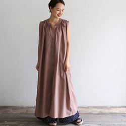 無袖襯衫裙摩卡0290MC 第2張的照片