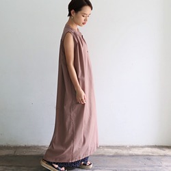 無袖襯衫裙摩卡0290MC 第4張的照片