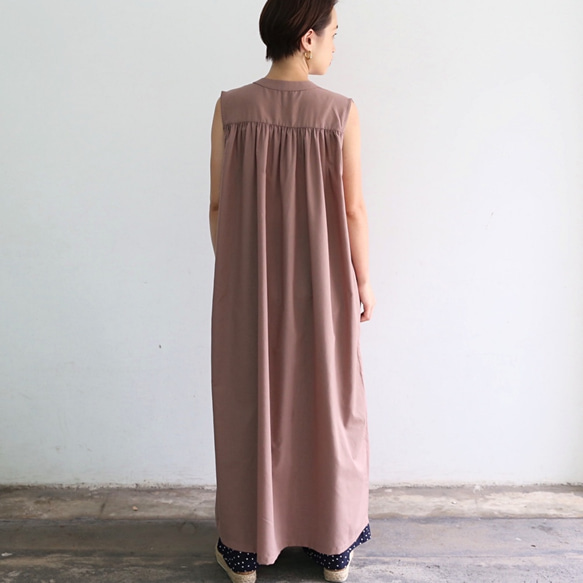 無袖襯衫裙摩卡0290MC 第5張的照片