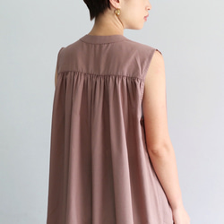 無袖襯衫裙摩卡0290MC 第6張的照片