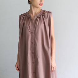 無袖襯衫裙摩卡0290MC 第7張的照片