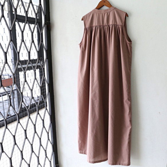 無袖襯衫裙摩卡0290MC 第9張的照片