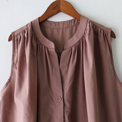 無袖襯衫裙摩卡0290MC 第10張的照片