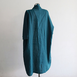 亞麻dolman禮服外套深綠色 第7張的照片