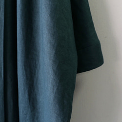 亞麻dolman禮服外套深綠色 第9張的照片