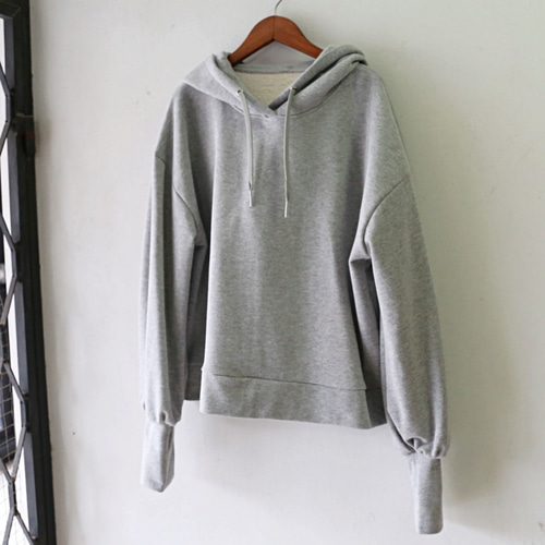 大きめフードのスウェットパーカー グレー 0363Grey パーカー 大きめフードのスウェットパーカー グレー 0363Grey パーカー