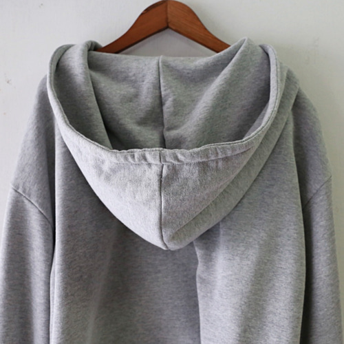 大きめフードのスウェットパーカー グレー 0363Grey パーカー 大きめフードのスウェットパーカー グレー 0363Grey パーカー