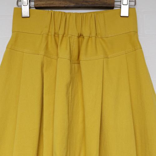 【Karl Park Lane】 【新品】タックフレアスカート イエロー Karl Park Lane】 【新品】タックフレアスカート イエロー