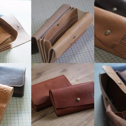 長財布　Long Wallet / square cut / Natural 2枚目の画像