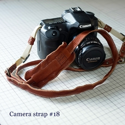 Camera Strap #18　Camel×Navy 2枚目の画像