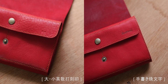 長財布　Long Wallet / Natural cut / Olive 3枚目の画像