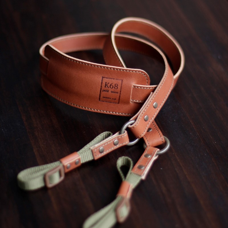 Camera Strap #18　Brown×Olive