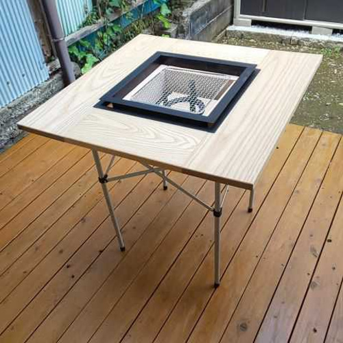 総無垢囲炉裏(分解:組立超簡単)ケヤキ色-マルチ仕様 【公式通販】