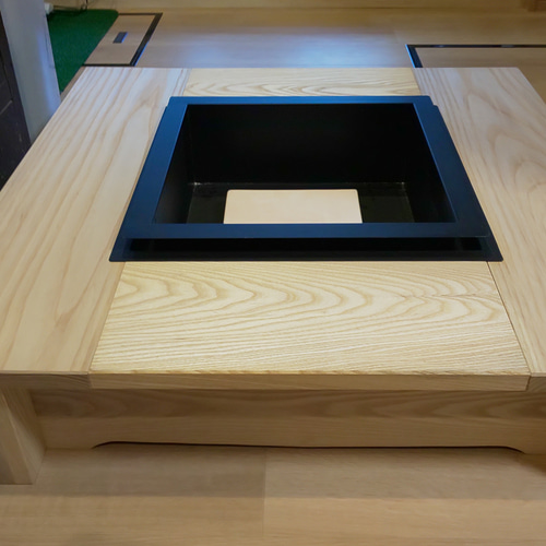 総無垢材囲炉裏<無塗装白木地>(分解:組立超簡単)-マルチ仕様 その他