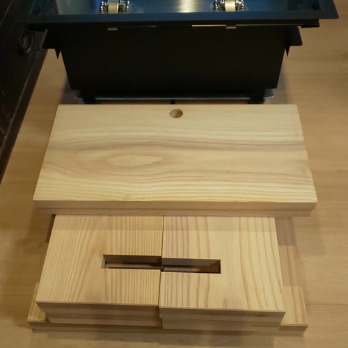 総無垢材囲炉裏<無塗装白木地>(分解:組立超簡単)-マルチ仕様 その他