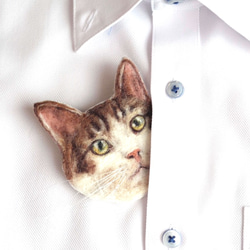 Pocket Animal バッチ　ギジシロ猫さん 2枚目の画像