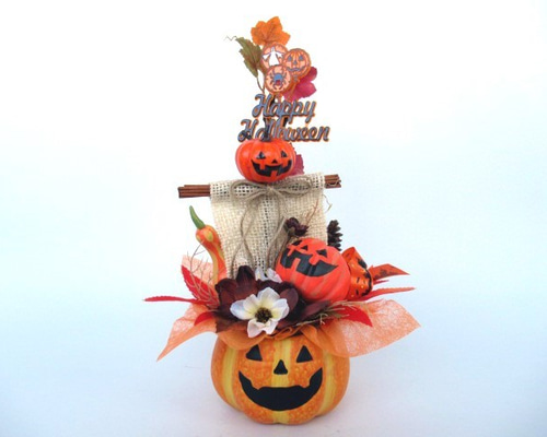 オレンジ カボチャ 50個セット ハロウィン装飾用 オレンジ カボチャ 50