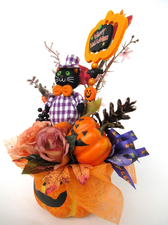 ハロウィンかぼちゃ器飾り　大21-4 8枚目の画像