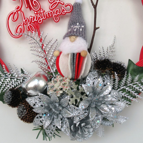 クリスマスリース飾り 大21-2 リース kisetukazari2 通販 12957243
