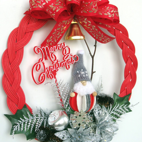 クリスマスリース飾り 大21-2 リース kisetukazari2 通販 12957243