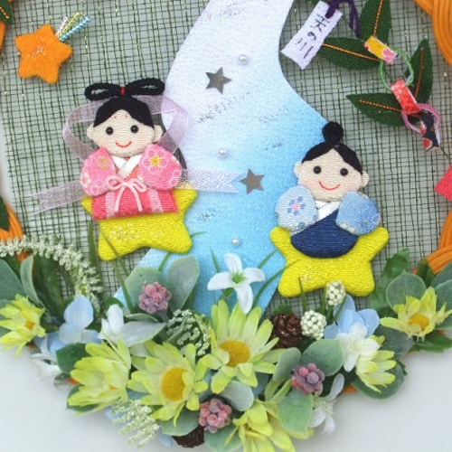 七夕リース　ハンドメイド 折り紙 7月七夕リース【ハンドメイド】 - メルカリ