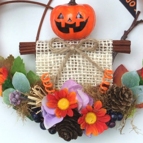 ハロウィンリース飾り 小19-3 リース kisetukazari2 通販 7846864