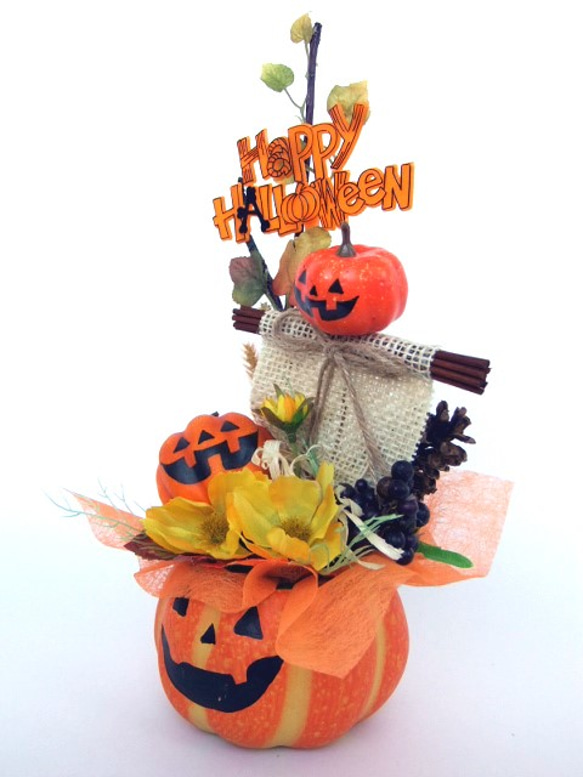 ハロウィンかぼちゃ器飾り　大19-5 4枚目の画像