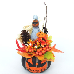 ハロウィンかぼちゃ器飾り　小19-1 1枚目の画像